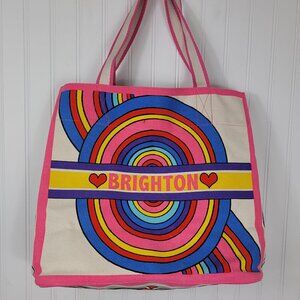 Brighton Tom Clancy Rainbow Bright Canvas Tote Love to be Bold